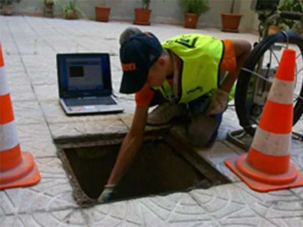 Inspección con cámara TV en tuberías